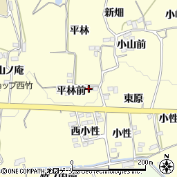 福島県福島市飯坂町湯野（平林前）周辺の地図