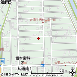 新潟県新潟市南区大通南1丁目74周辺の地図