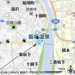 飯坂家電周辺の地図