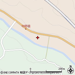 福島県福島市飯坂町中野東銅屋周辺の地図