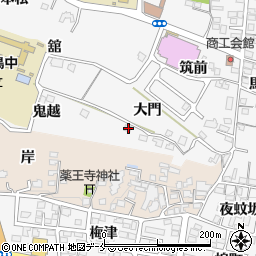 福島県福島市飯坂町大門38周辺の地図