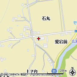 福島県伊達市梁川町大関（石丸）周辺の地図