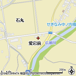 福島県伊達市梁川町大関（愛宕前）周辺の地図