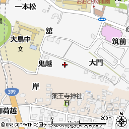 福島県福島市飯坂町大門41周辺の地図