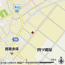 新潟県新潟市西区木山周辺の地図