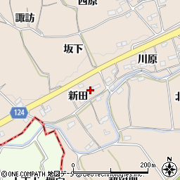 福島県伊達郡桑折町松原新田45周辺の地図