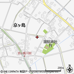 新潟県阿賀野市京ヶ島周辺の地図