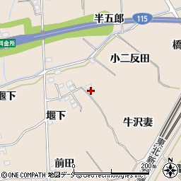 福島県伊達郡桑折町成田牛沢妻周辺の地図