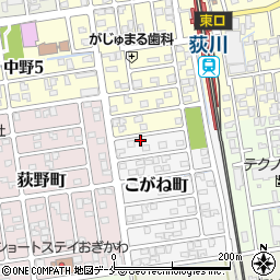 新潟県新潟市秋葉区こがね町周辺の地図