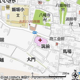 福島市飯坂温泉観光会館（パルセいいざか）周辺の地図