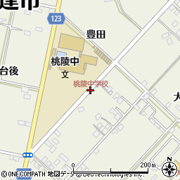 桃陵中学校周辺の地図