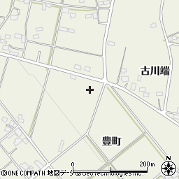 福島県伊達市保原町豊町周辺の地図