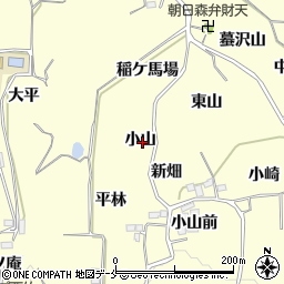 福島県福島市飯坂町湯野小山周辺の地図