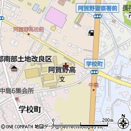 新潟県立阿賀野高等学校　社会科準備室周辺の地図