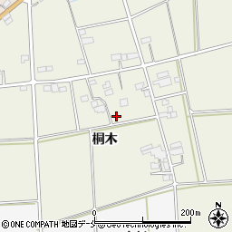 福島県伊達市保原町二井田（桐木）周辺の地図