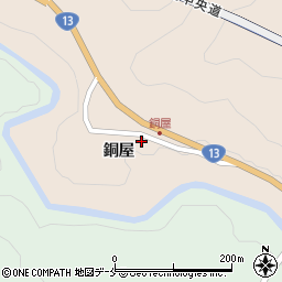 福島県福島市飯坂町中野銅屋75周辺の地図