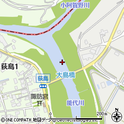 大島橋周辺の地図