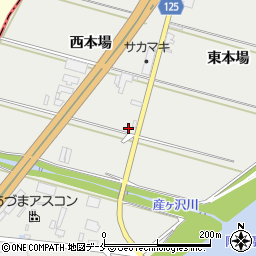 福島県伊達市伏黒西本場周辺の地図