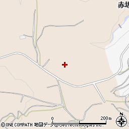 福島県福島市飯坂町中野赤坂周辺の地図