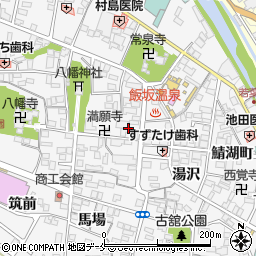 福島県福島市飯坂町湯町周辺の地図