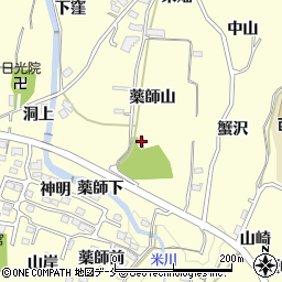 福島県福島市飯坂町湯野薬師山1周辺の地図