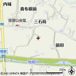 福島県相馬市塚部前田周辺の地図