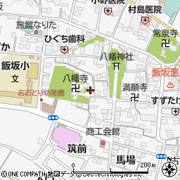 福島県福島市飯坂町八幡内周辺の地図