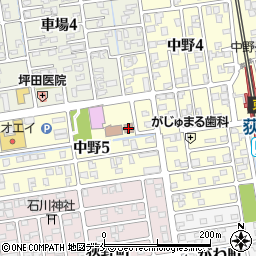 新潟市荻川地区ふれあいセンター周辺の地図