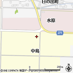 新潟県阿賀野市中島周辺の地図