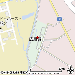 福島県相馬市新沼広須賀周辺の地図
