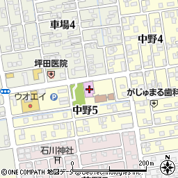 新潟市荻川コミュニティセンター体育館周辺の地図