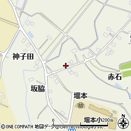 福島県伊達市梁川町新田坂脇周辺の地図