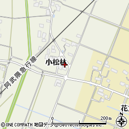 福島県伊達市梁川町新田小松林周辺の地図