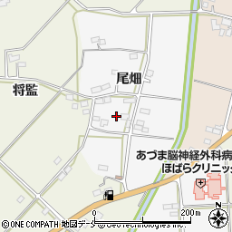 福島県伊達市保原町大泉（尾畑）周辺の地図
