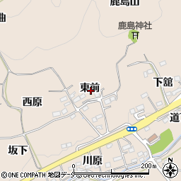 福島県伊達郡桑折町松原東前周辺の地図