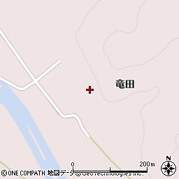 山形県米沢市関竜田周辺の地図