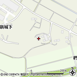 福島県相馬市塚部新城下166周辺の地図