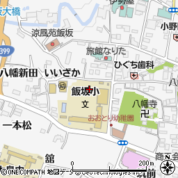 福島県福島市飯坂町桜下周辺の地図