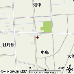 福島県伊達市保原町二井田小島周辺の地図