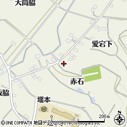 福島県伊達市梁川町新田赤石周辺の地図