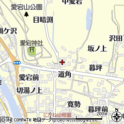 福島県福島市飯坂町湯野道角18周辺の地図