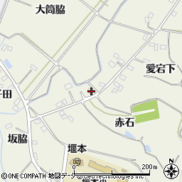 福島県伊達市梁川町新田赤石1周辺の地図