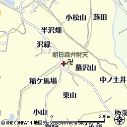 福島県福島市飯坂町湯野沼尻周辺の地図