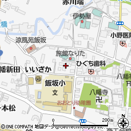 福島県福島市飯坂町笠松周辺の地図