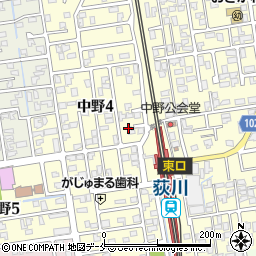 ひな鳥金子荻川店周辺の地図