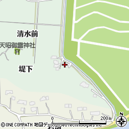 福島県相馬市長老内堤下周辺の地図