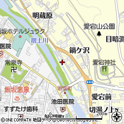 福島県福島市飯坂町湯野鼻毛周辺の地図