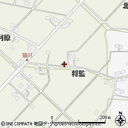 福島県伊達市保原町将監周辺の地図