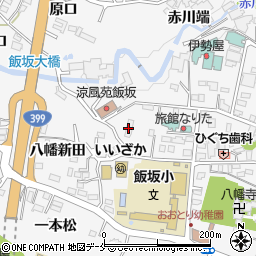 飯坂警察アパート周辺の地図