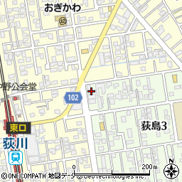 株式会社米本園　荻川店周辺の地図